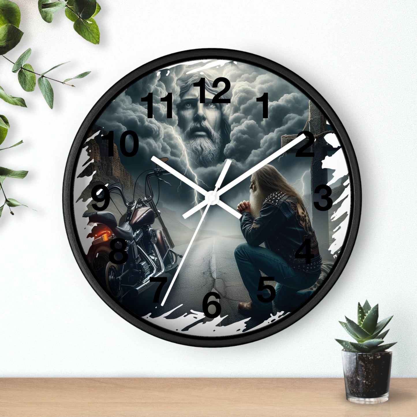 Biker Wall Clock