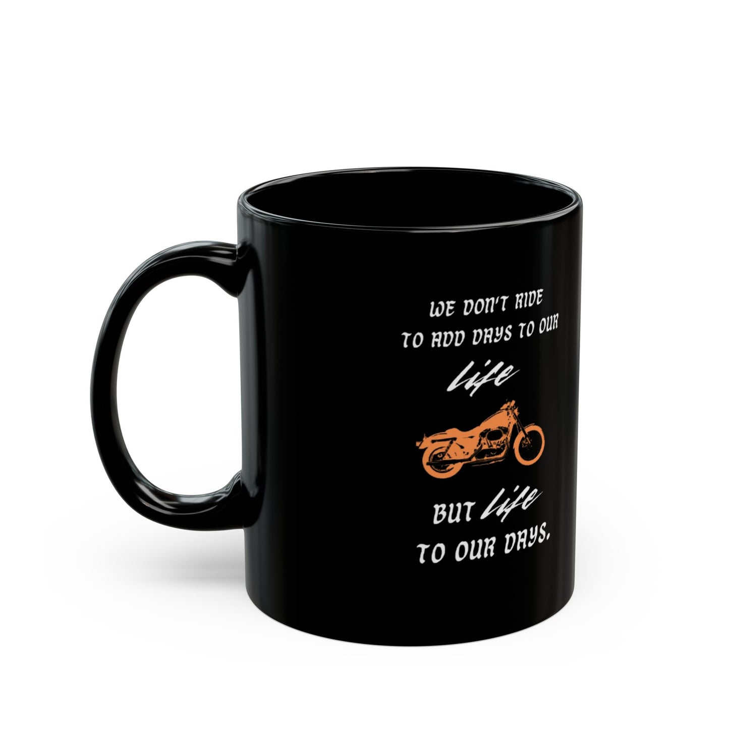 Black Biker Spirit Mug (11 oz)