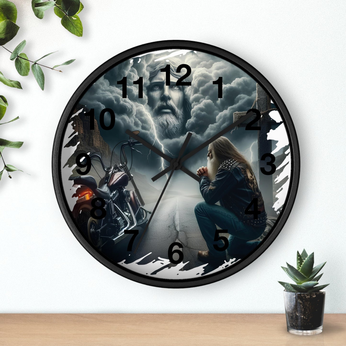 Biker Wall Clock