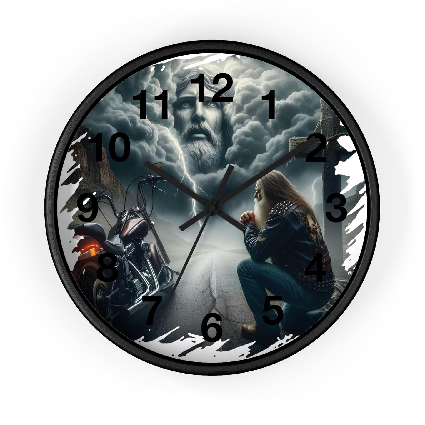 Biker Wall Clock