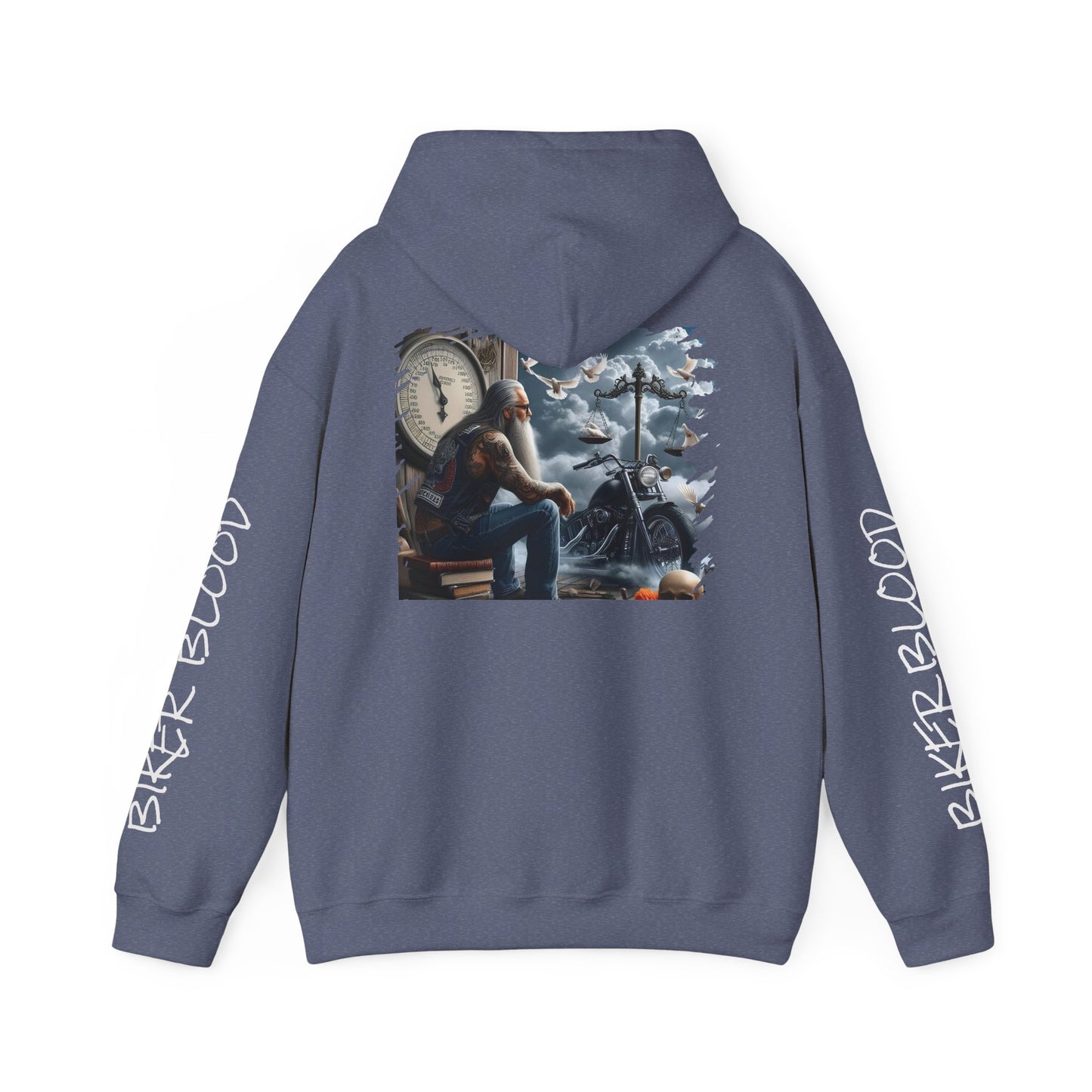Hoodie with Biker Spirit design - Urban