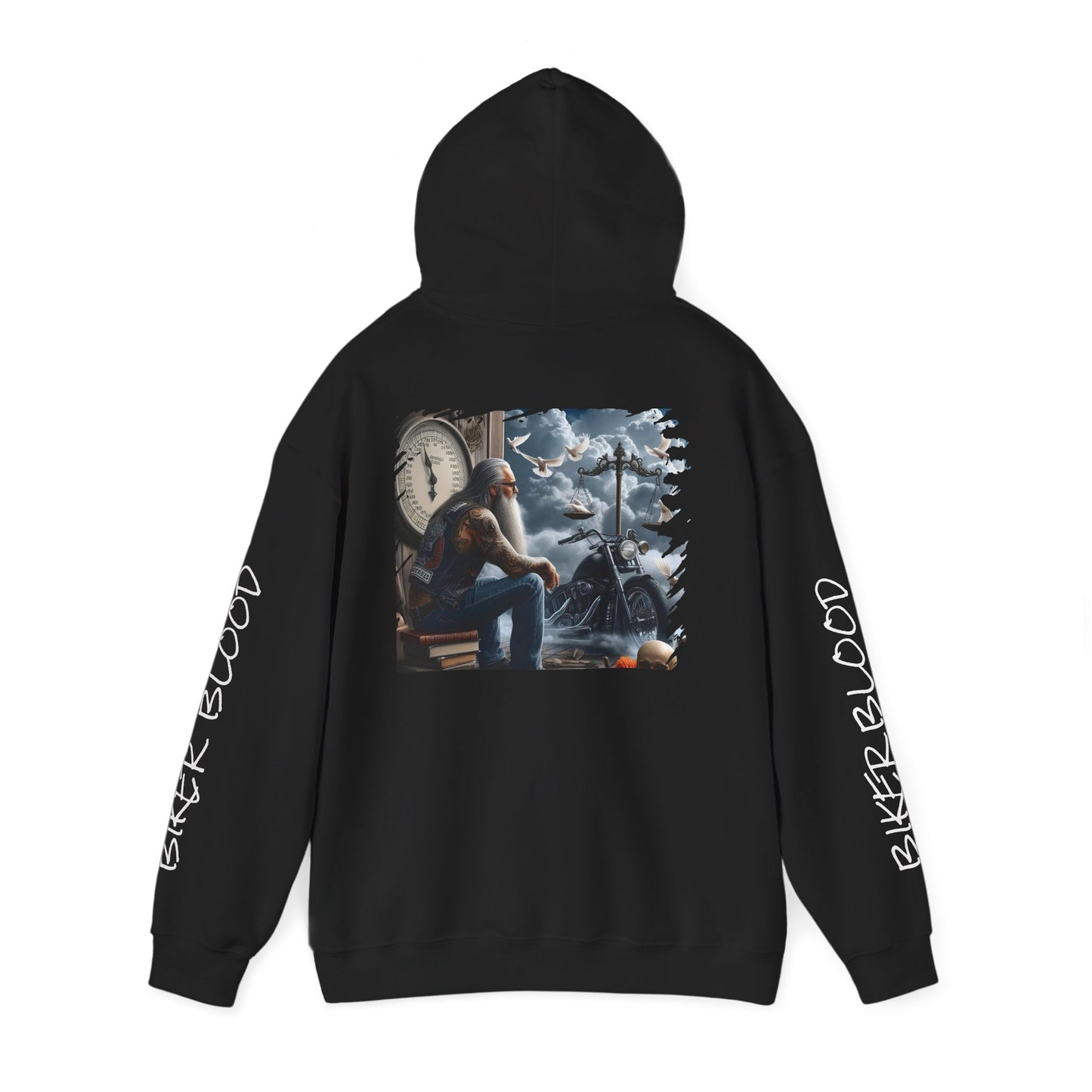 Hoodie with Biker Spirit design - Urban