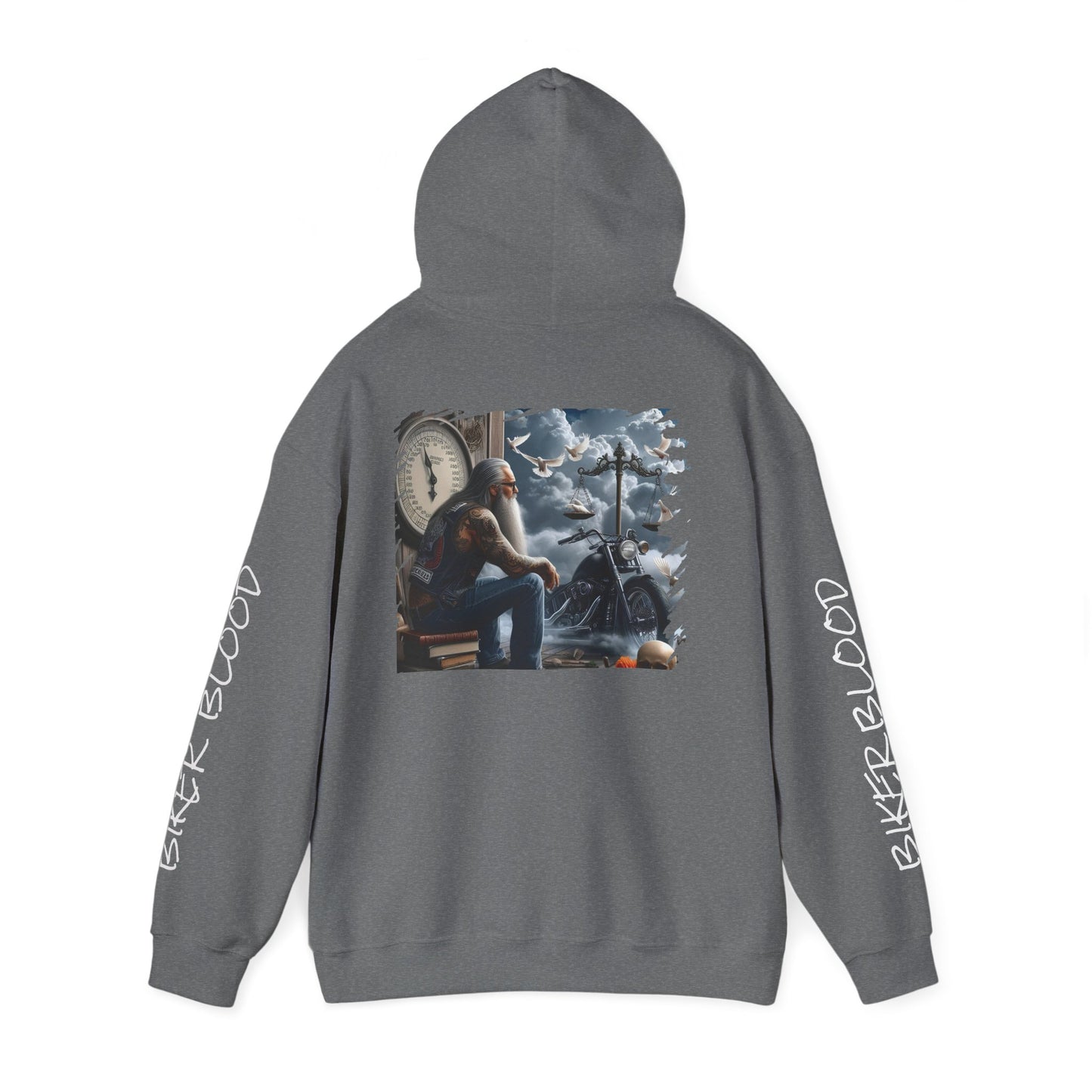 Hoodie with Biker Spirit design - Urban